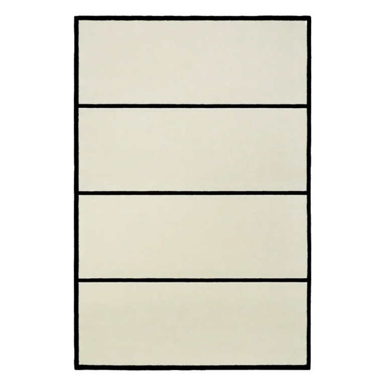 boxy striped rug