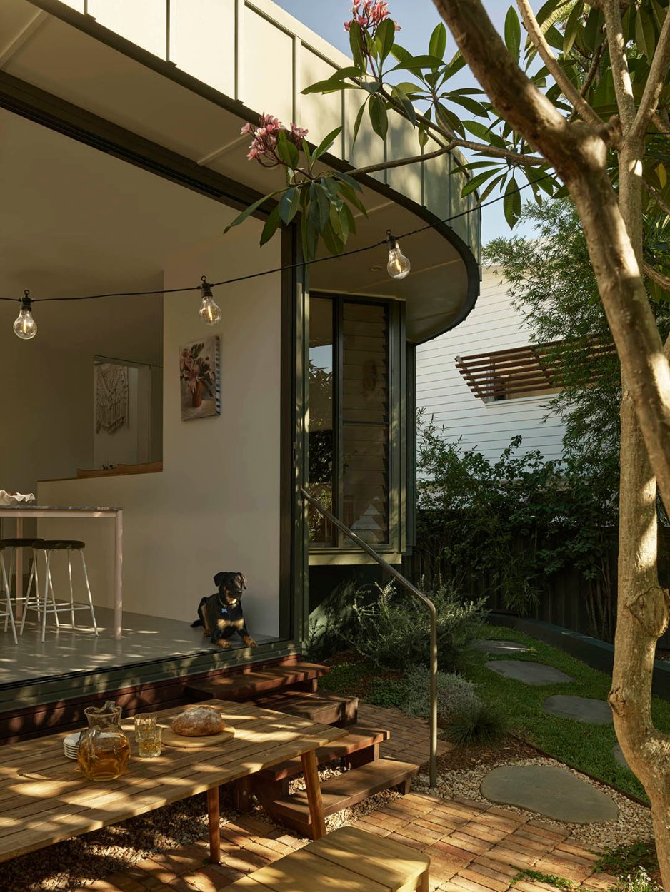exterior of home with open kitchen