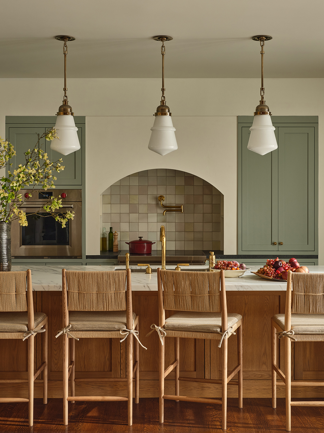 Handmade Tile and One Very Bold Laundry Room Gave This California New-Build Its Nuance