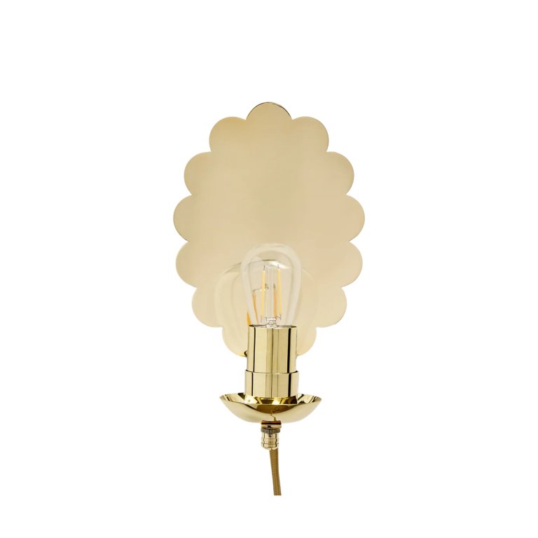 scalloped sconce