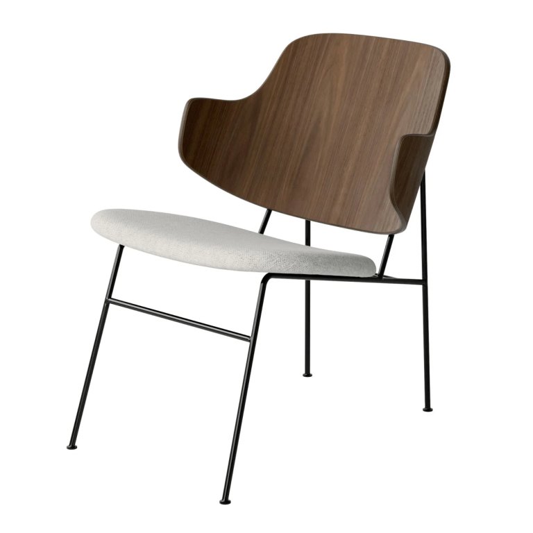 metal lounge chair with wood back