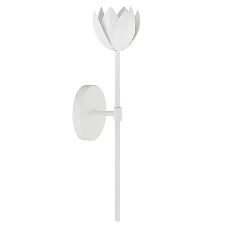 white tulip sconce