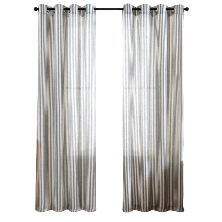 striped curtains