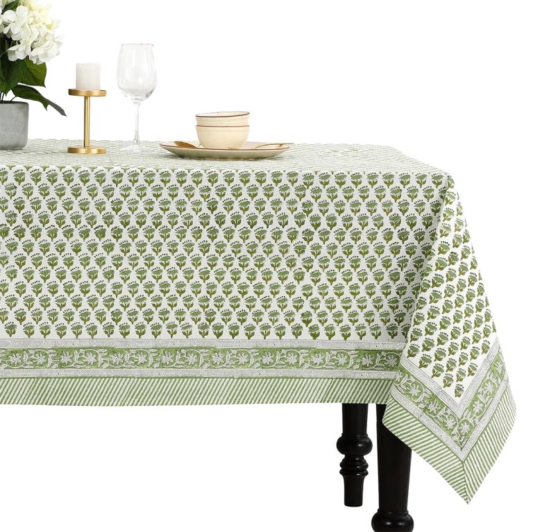 green table cloth
