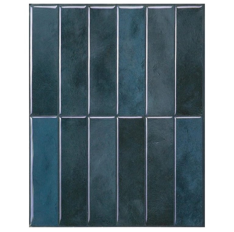 blue faux tiles