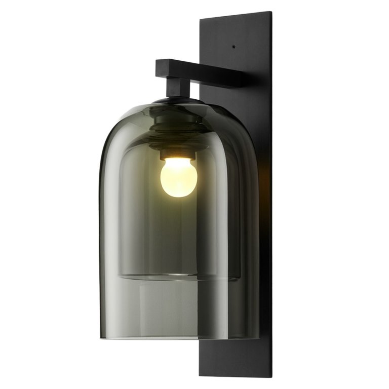 black wall sconce