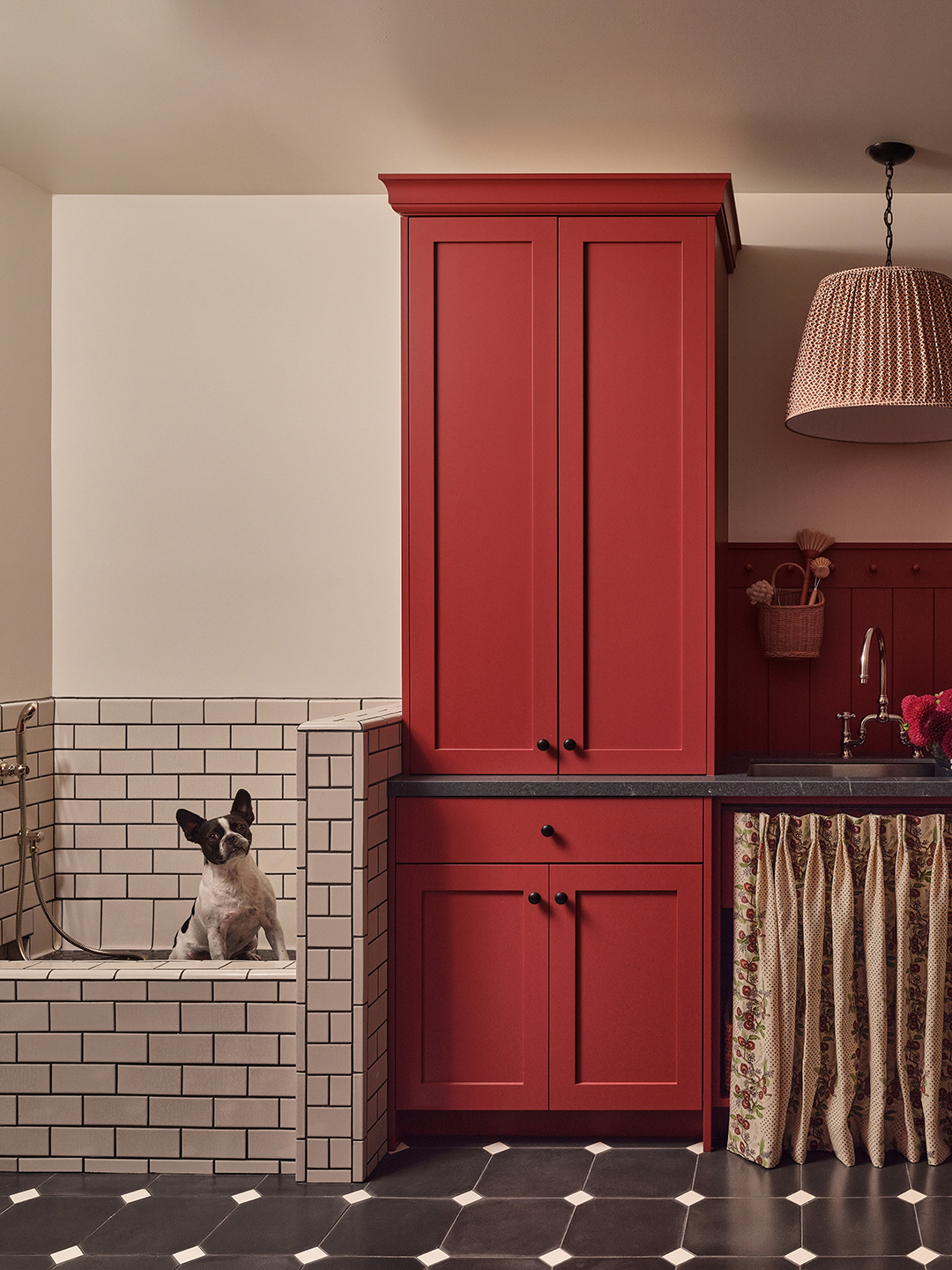 dog wash station in laundry room