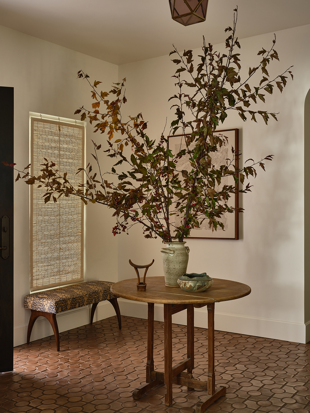 entryway with small table