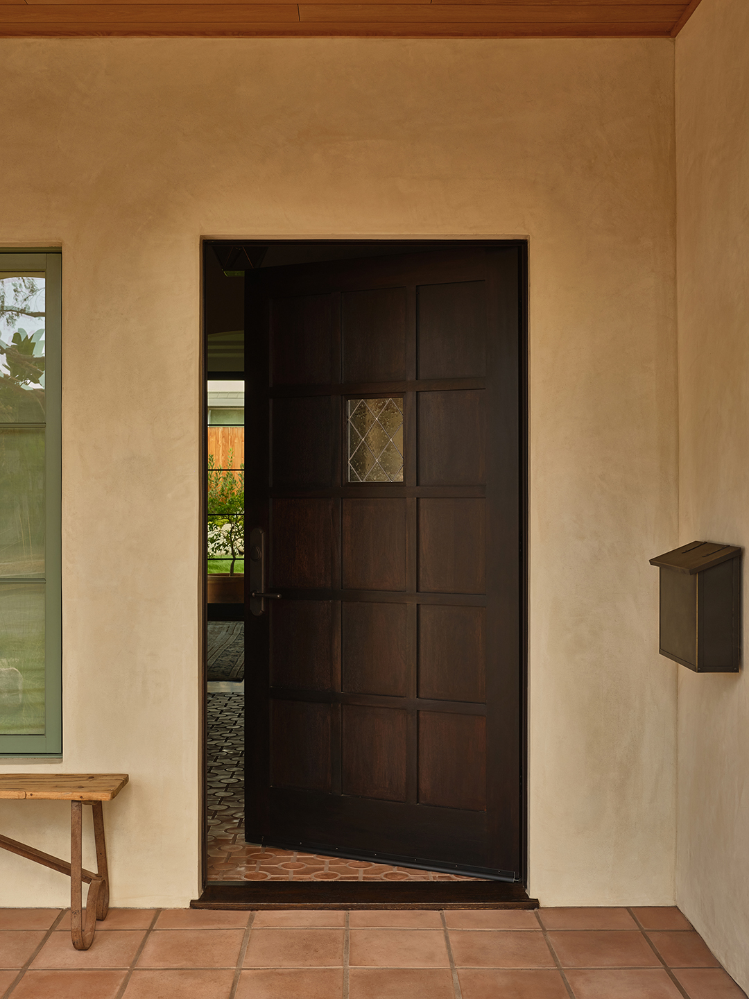 front door of home ajar