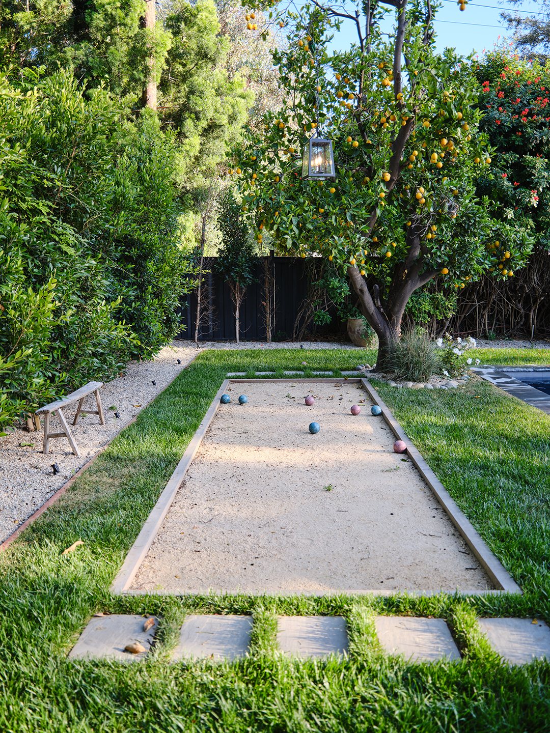 bocce court outside
