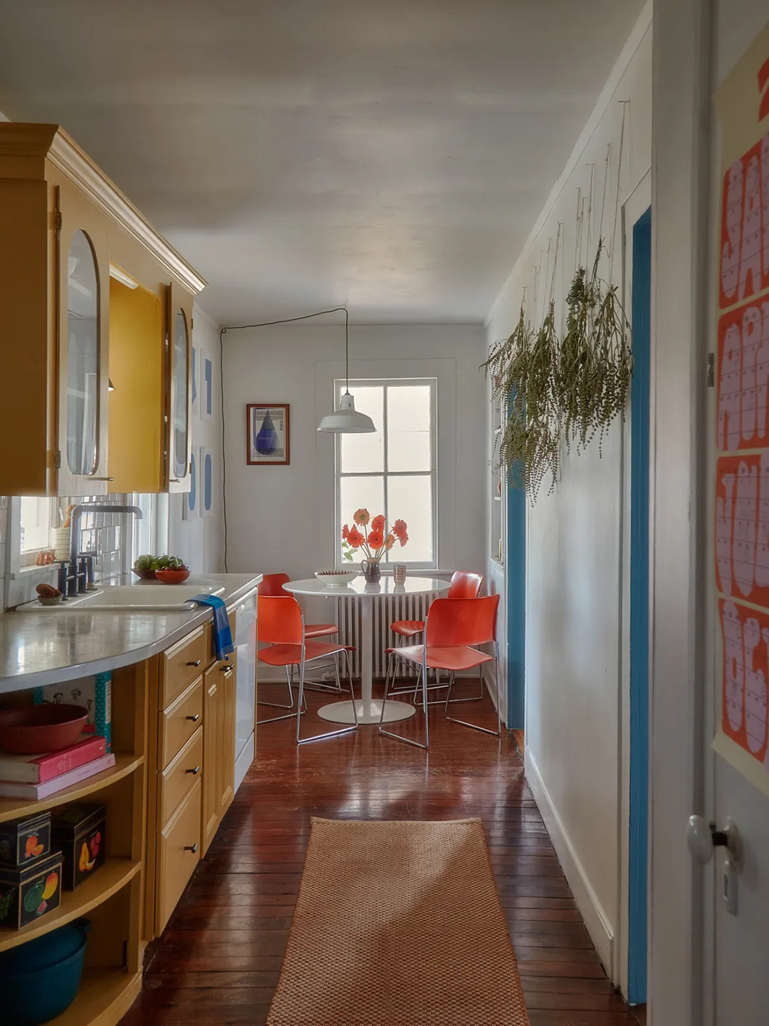 narrow kitchen