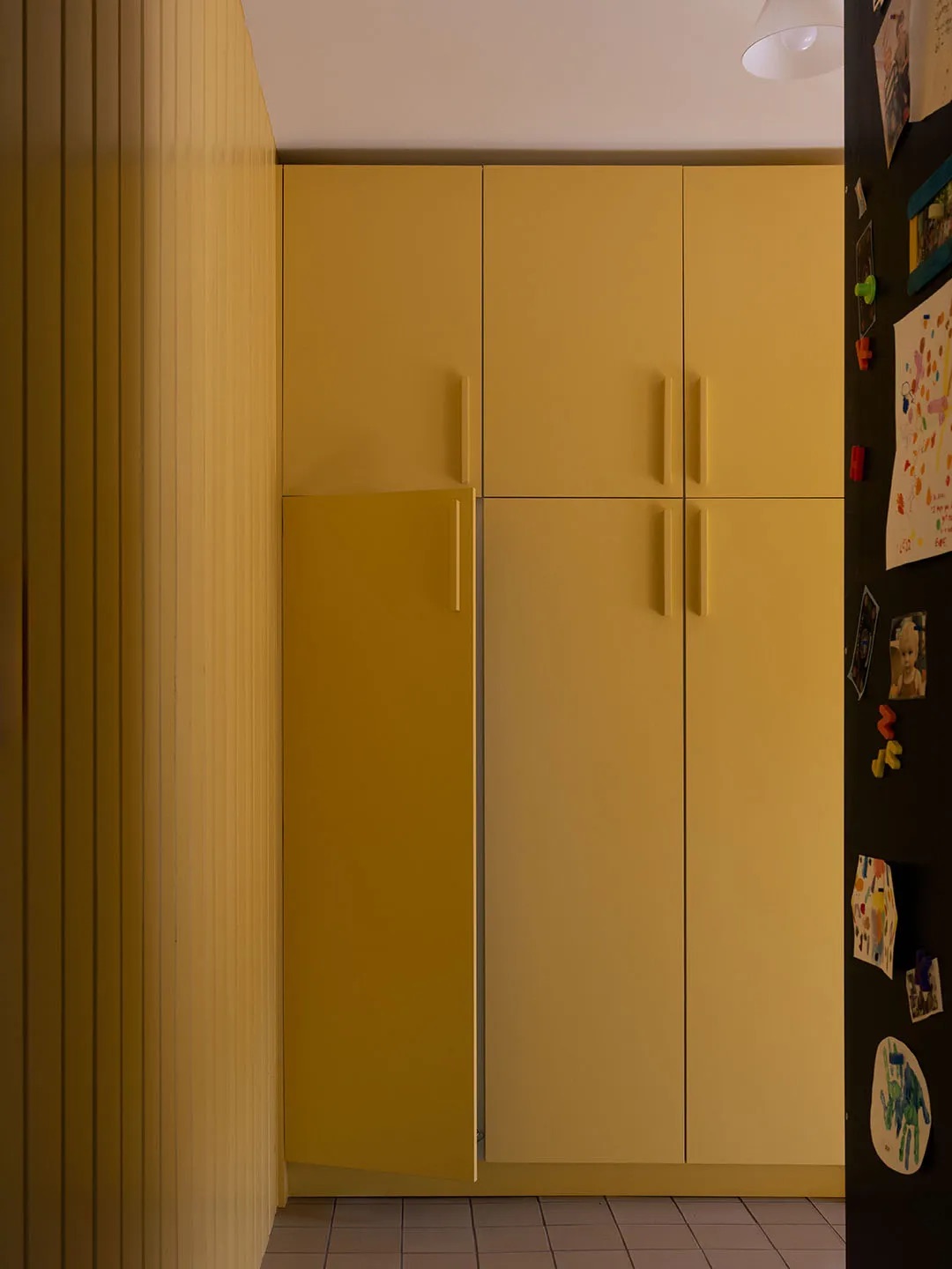 yellow cabinets