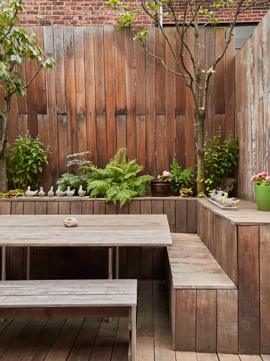 wooden deck area
