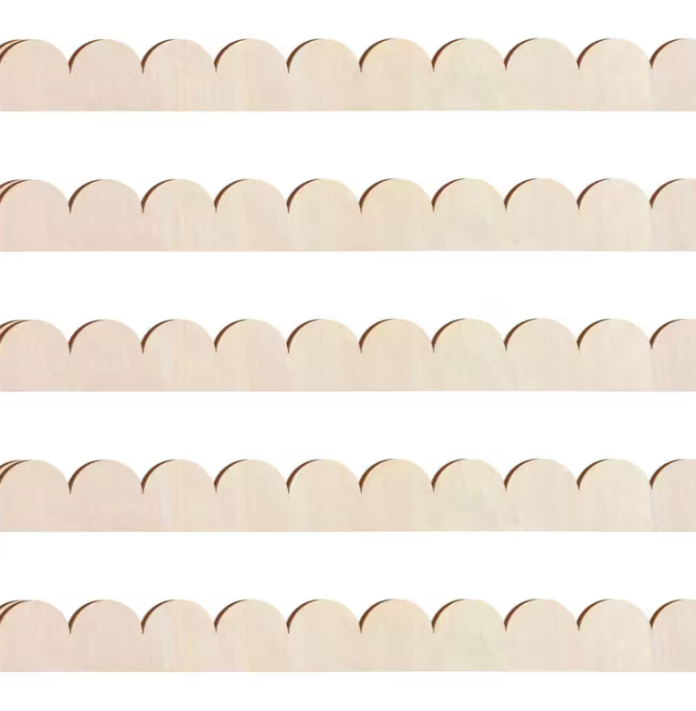 wood scalloped trim