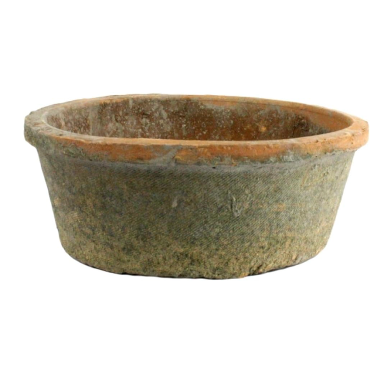 aged terracotta pot