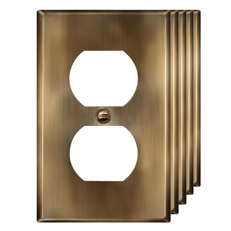 antique brass switch plates