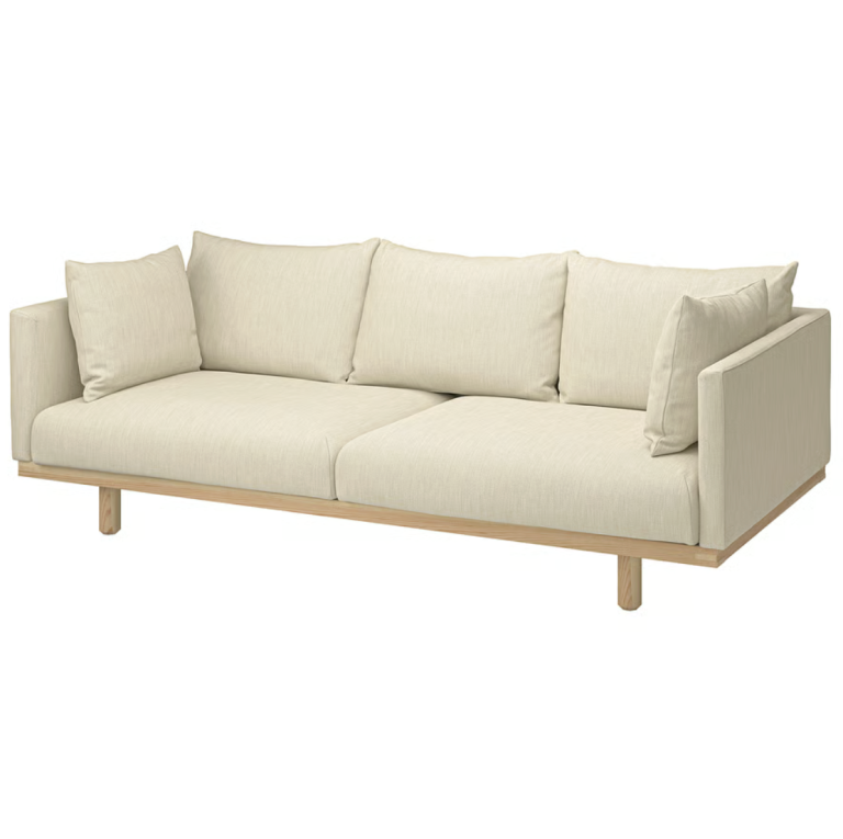 minimalist cream sofa