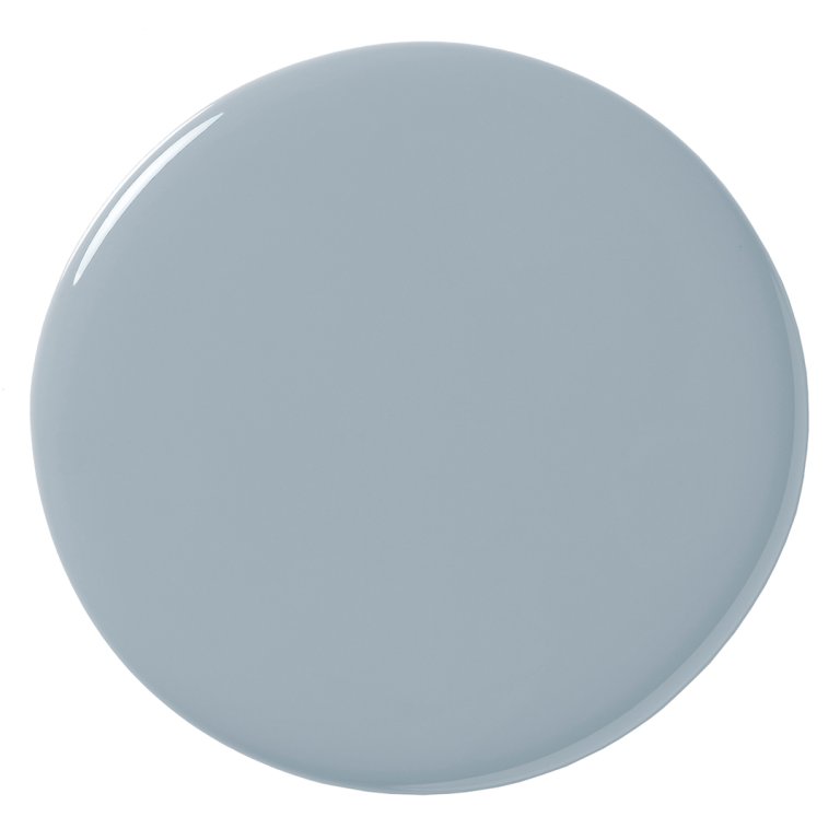 pale blue-gray paint blob