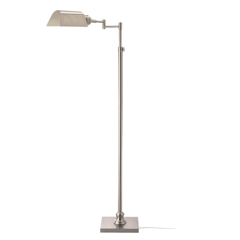brushed nickel pharmacy floor lamp