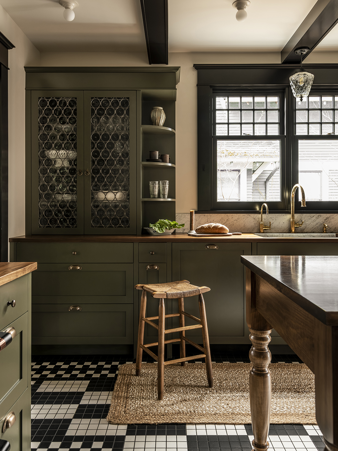 green kitchen