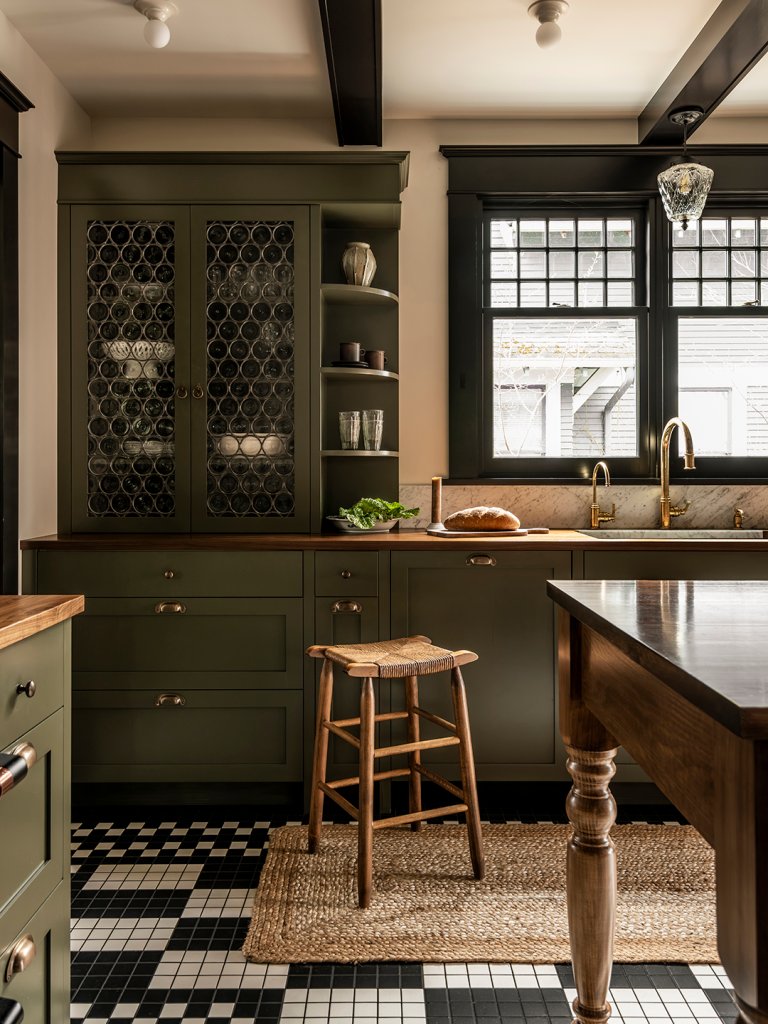 green kitchen