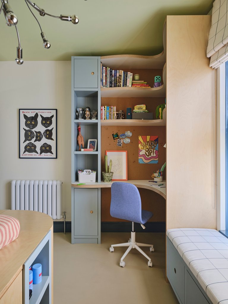 kids built in desk