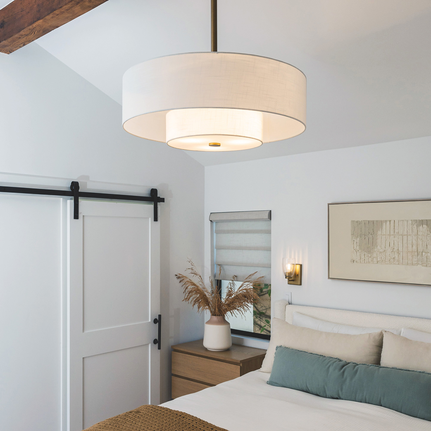 white ceiling fan light