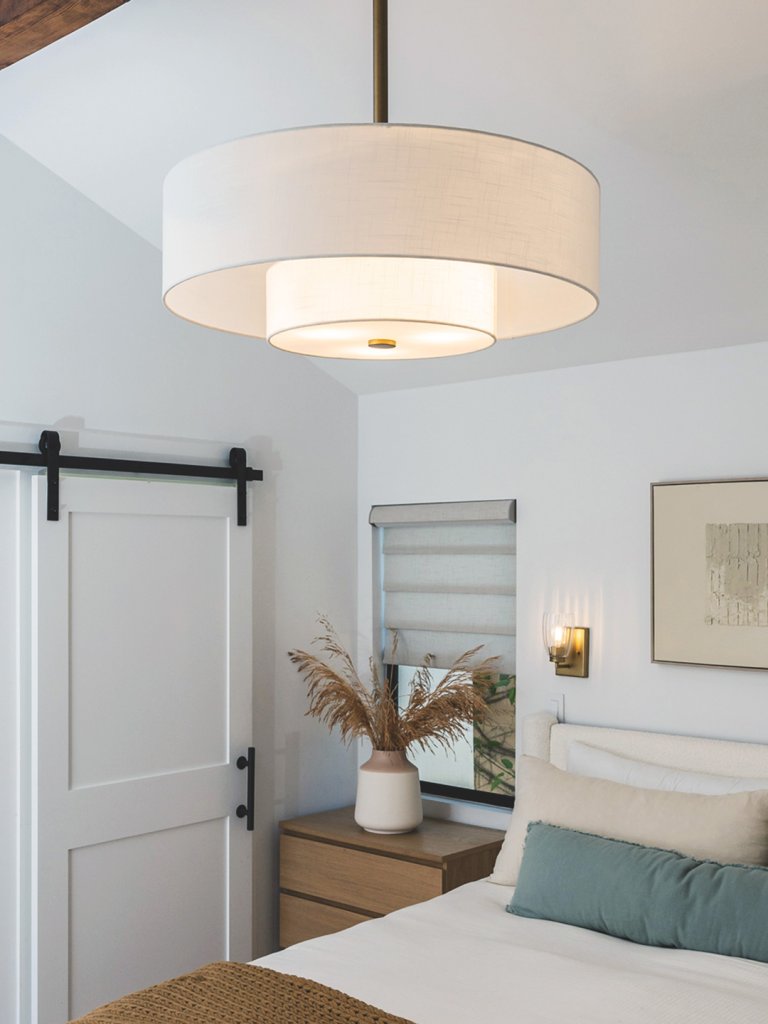 white ceiling fan light