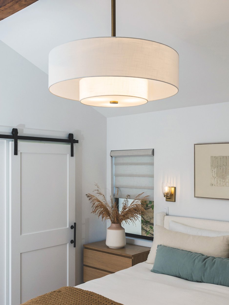 white ceiling fan light