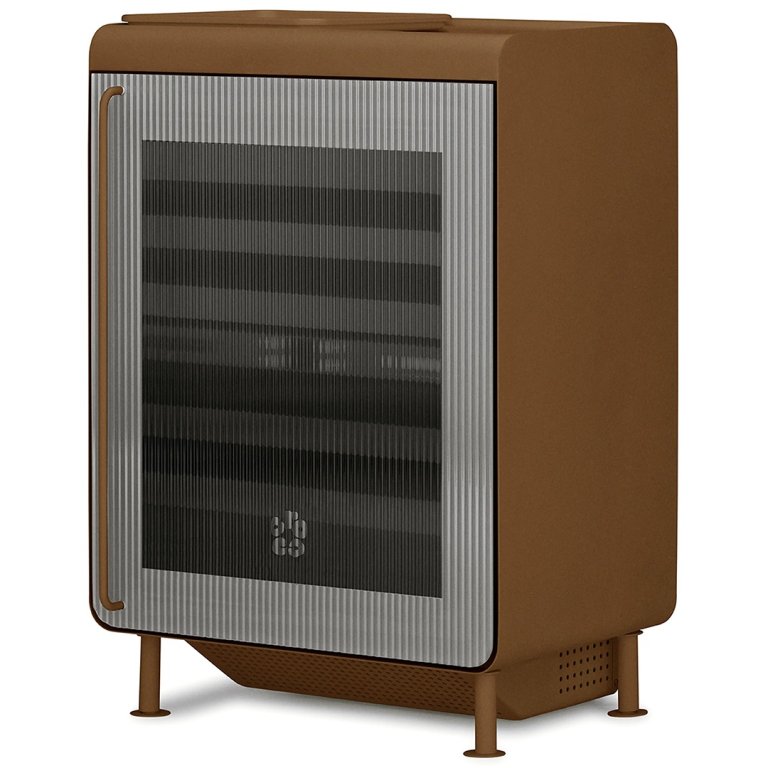 brown rocco beverage fridge