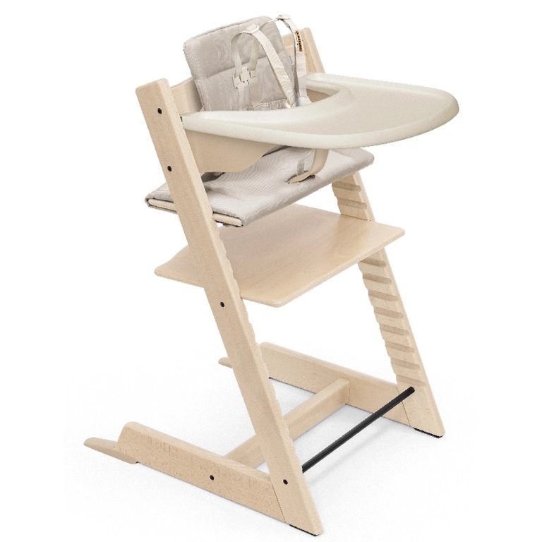 simple wood high chair