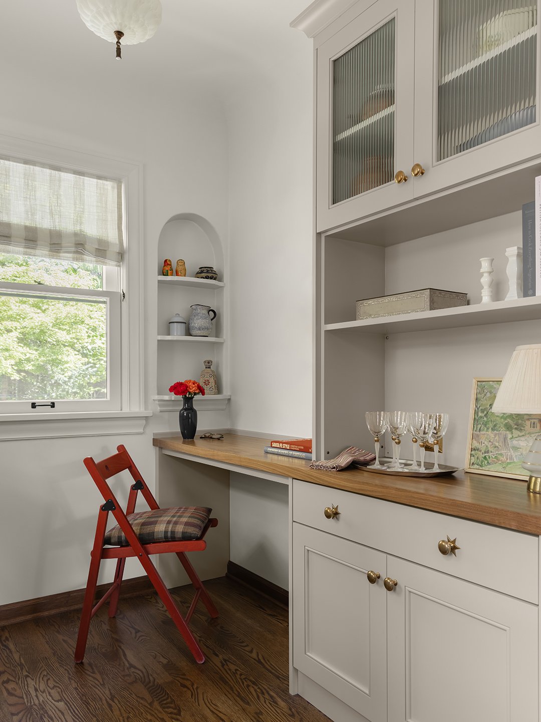 built in pantry desk
