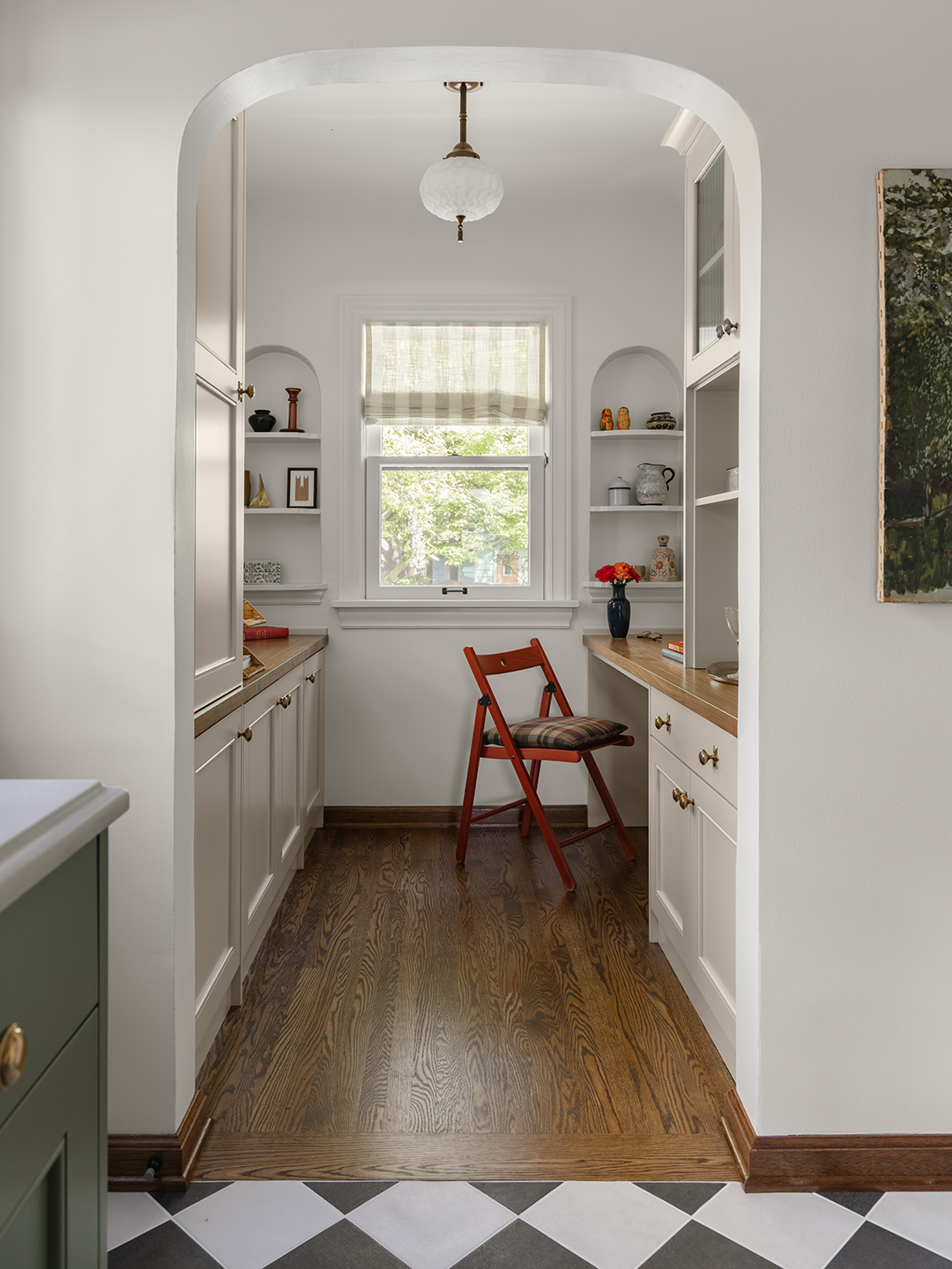 pantry office off of kitchen