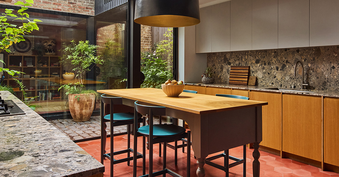 This Brooklyn Brownstone’s Best-Kept Secrets Are a Sculptural Skylight and Double-Height Kitchen