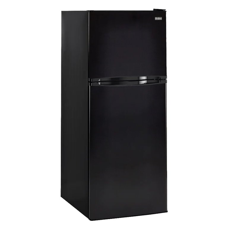 black fridge