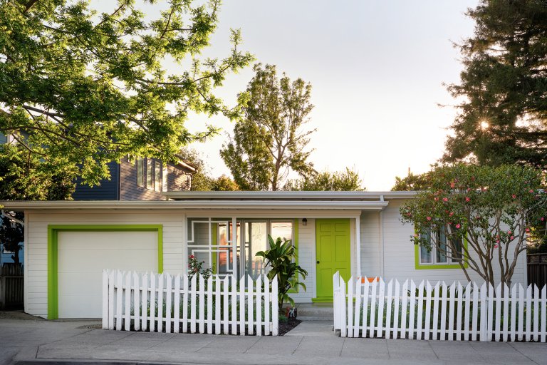 lime green house