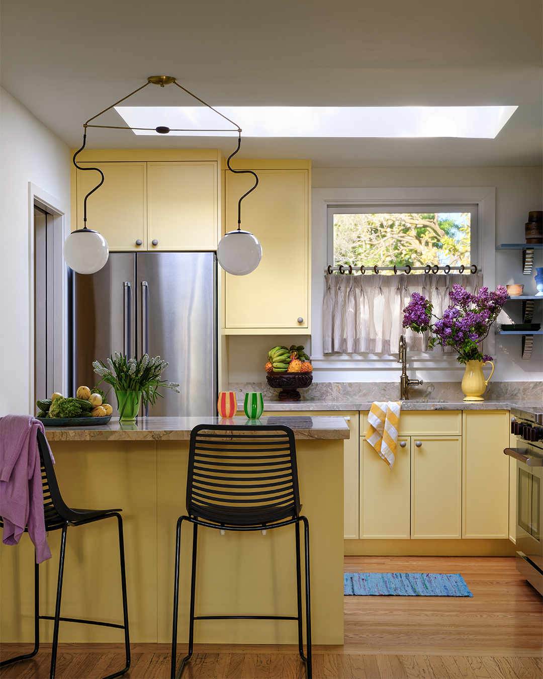yellow kitchen