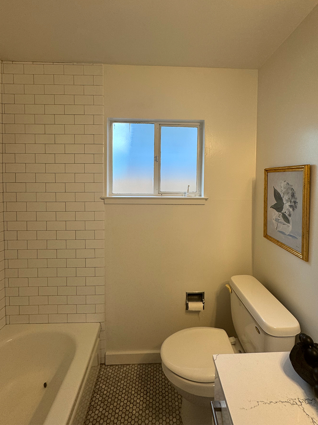 white subway tile bathroom