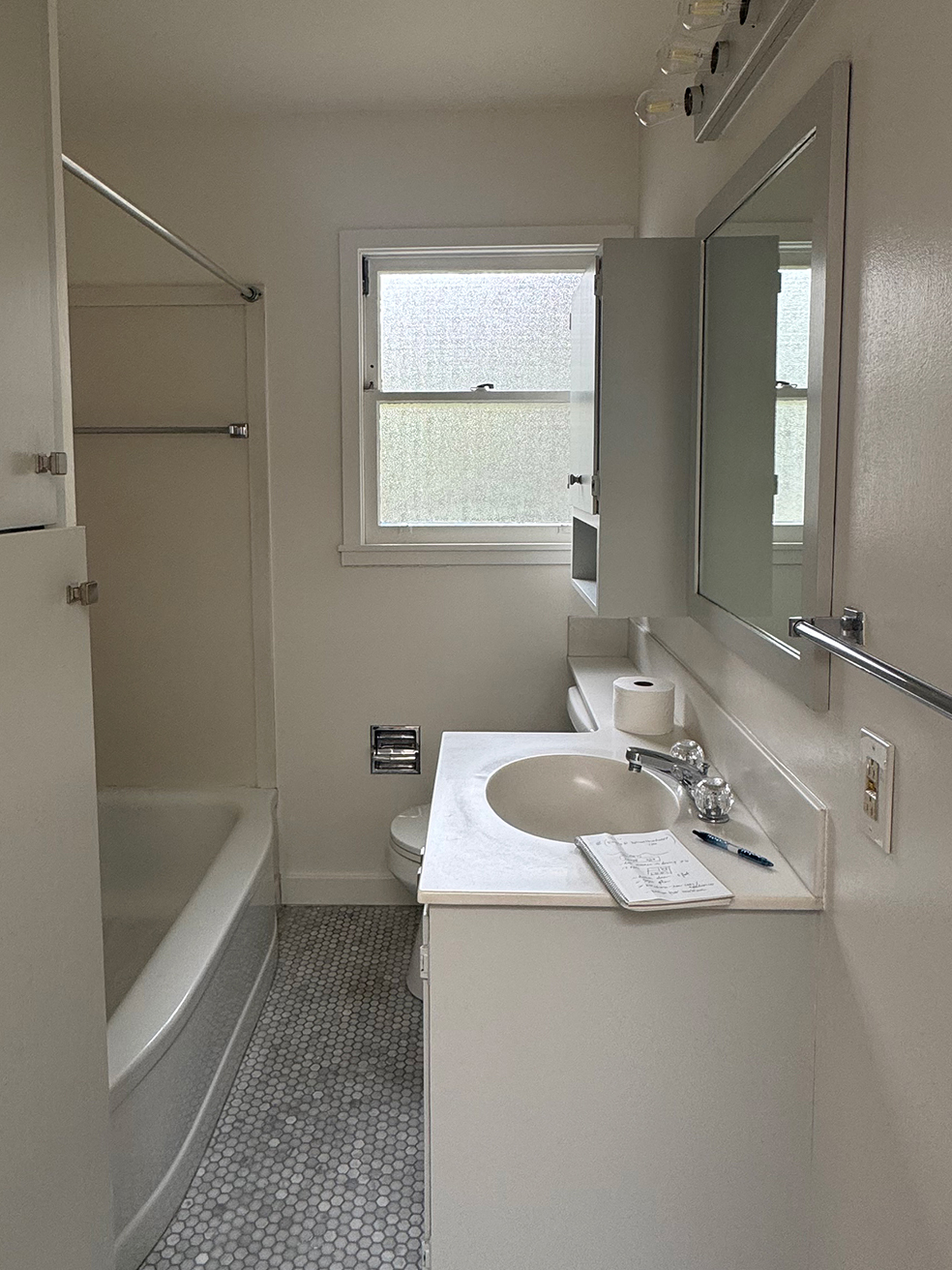 white bathroom