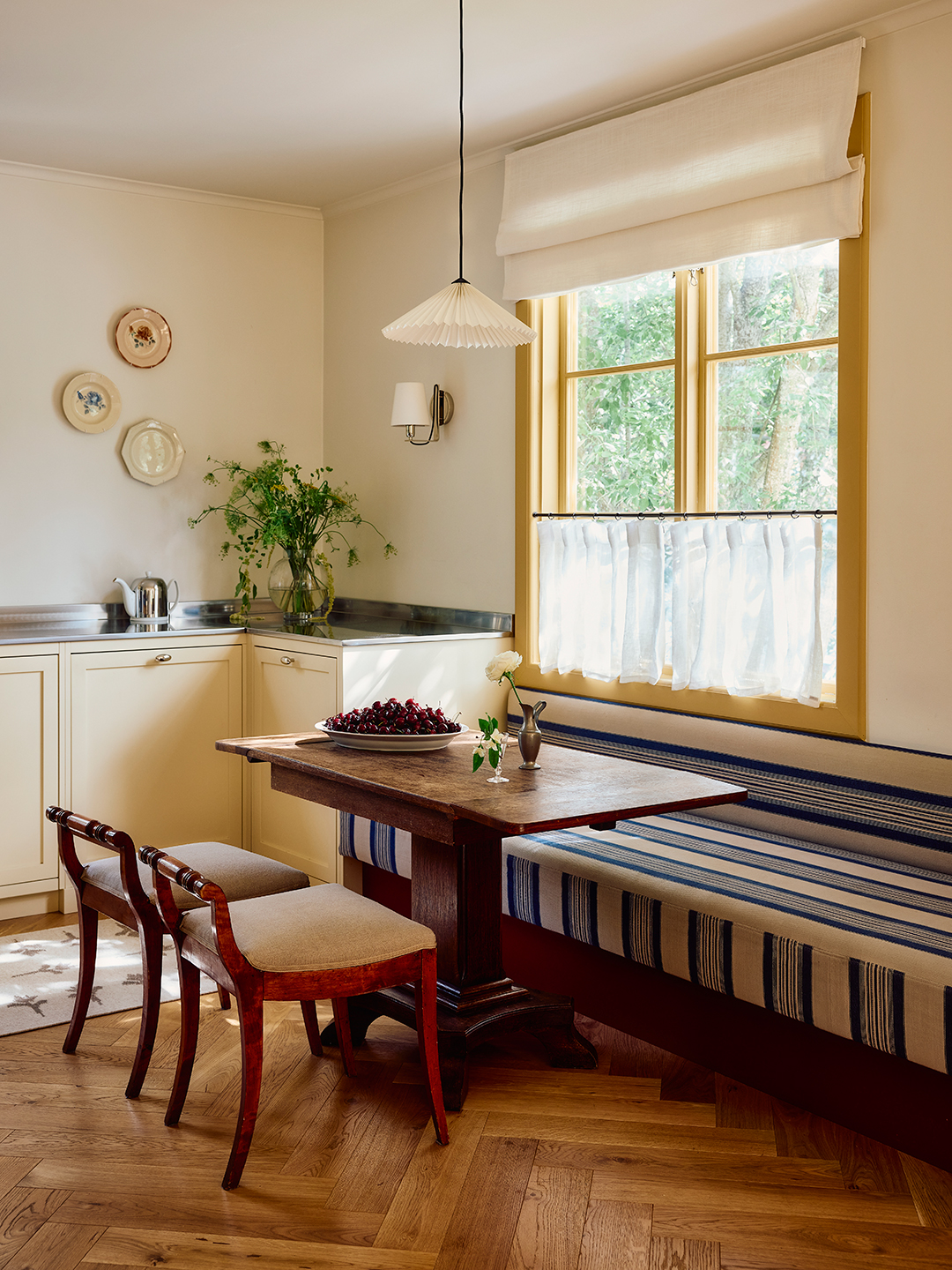 kitchen with banquette seating