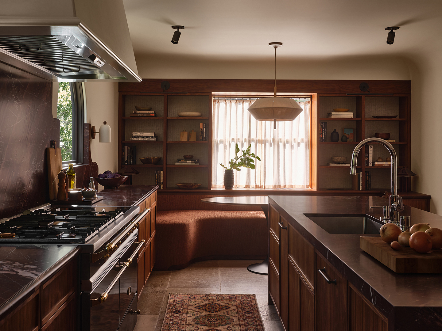 kitchen with seating area