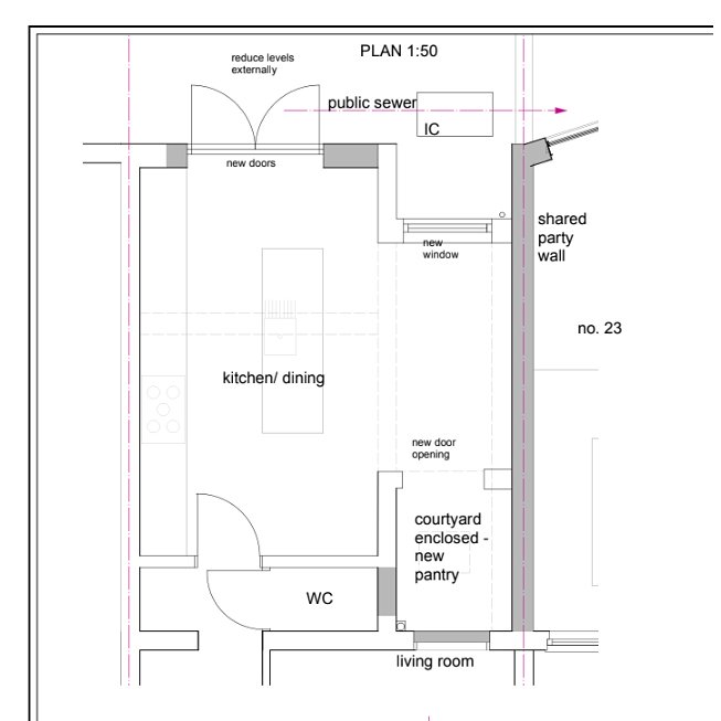 floorplan of kitchen