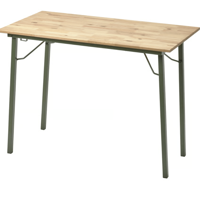 wood and green desk