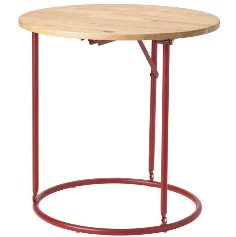 red round table