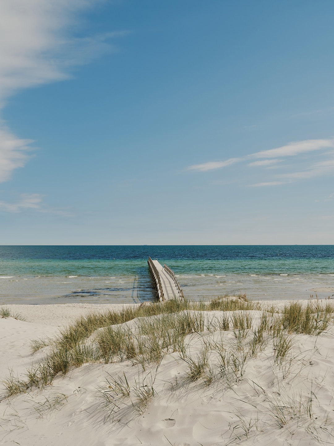 beach with pier