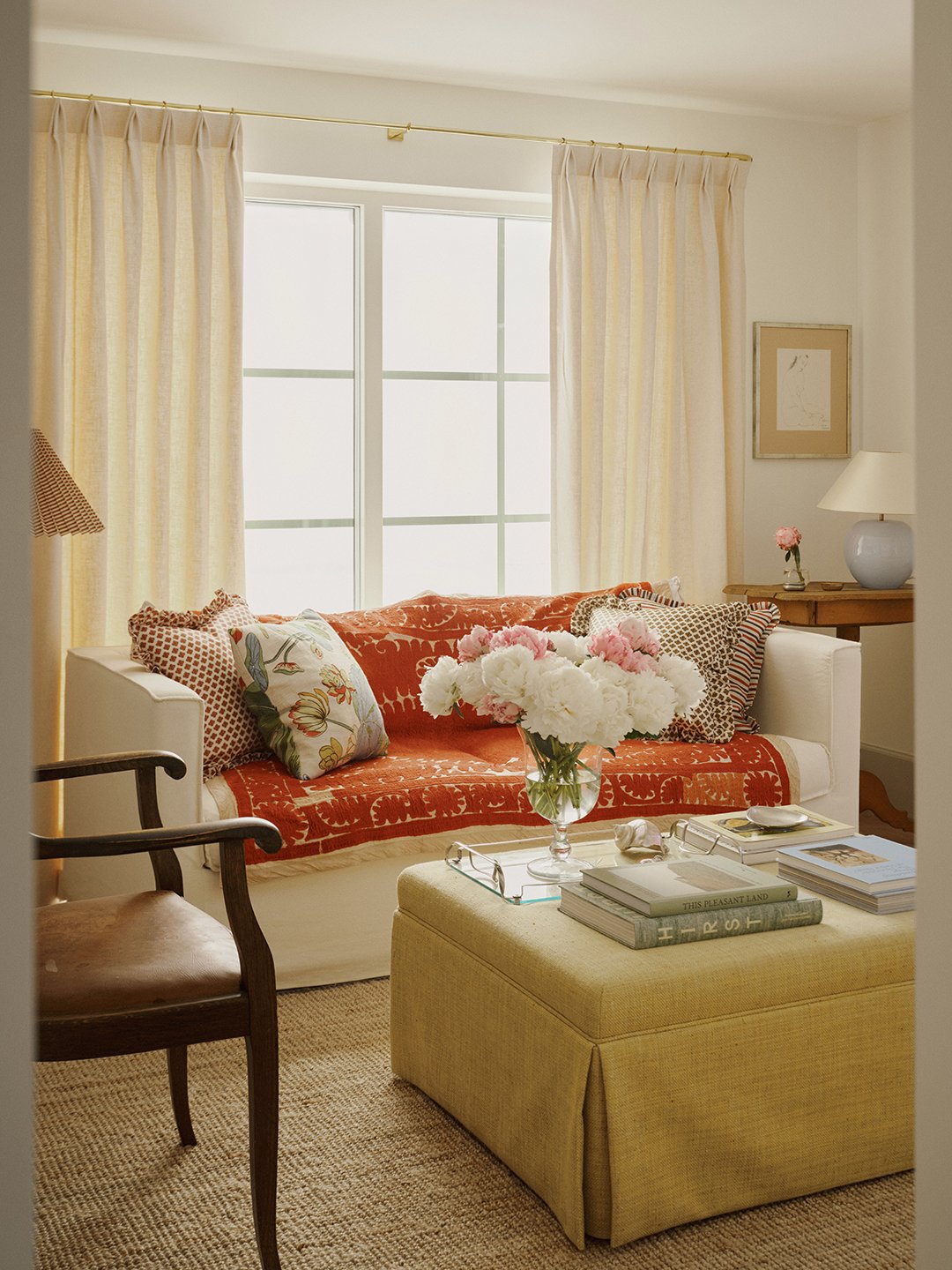 white living room