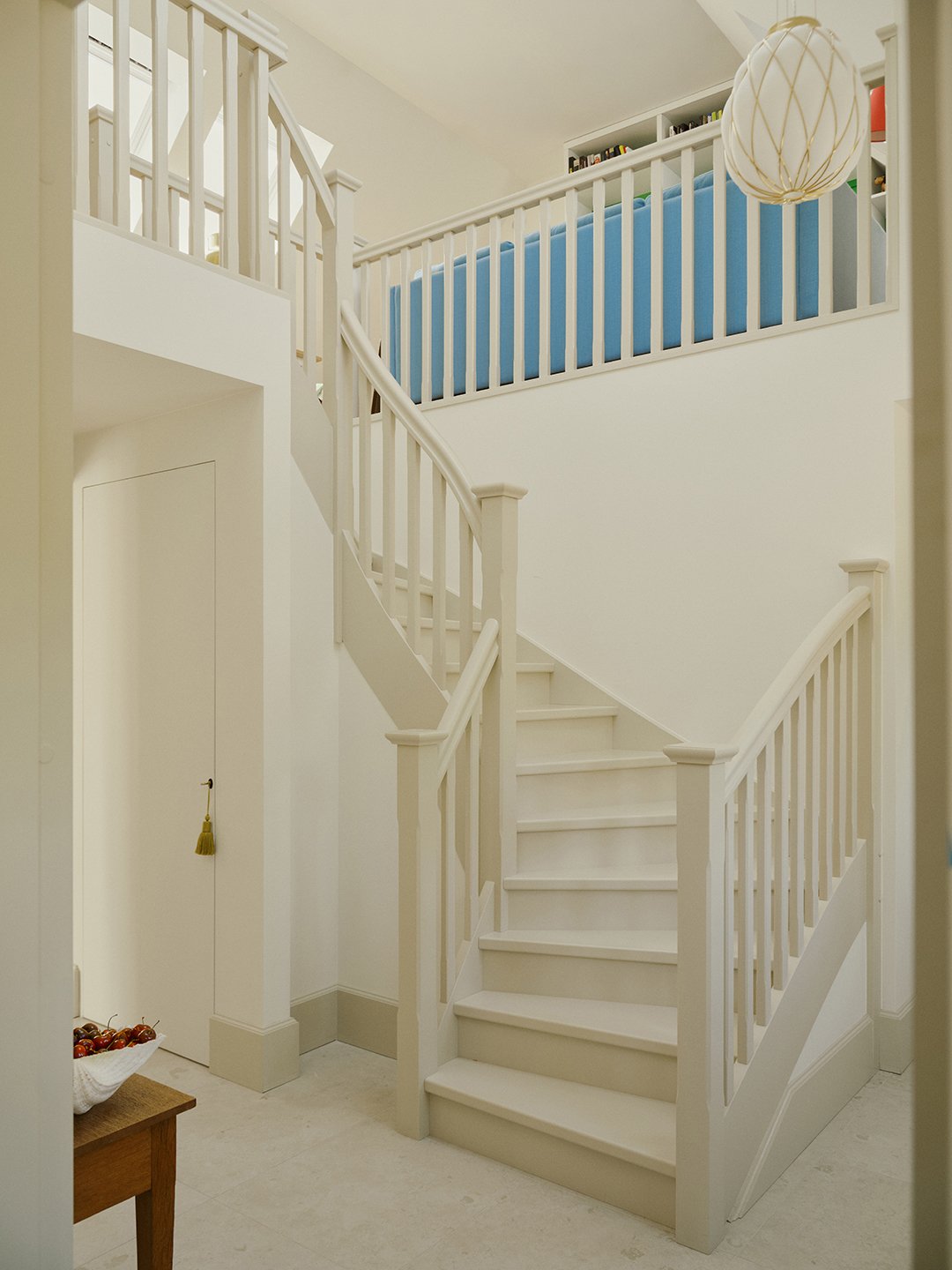 white stairs