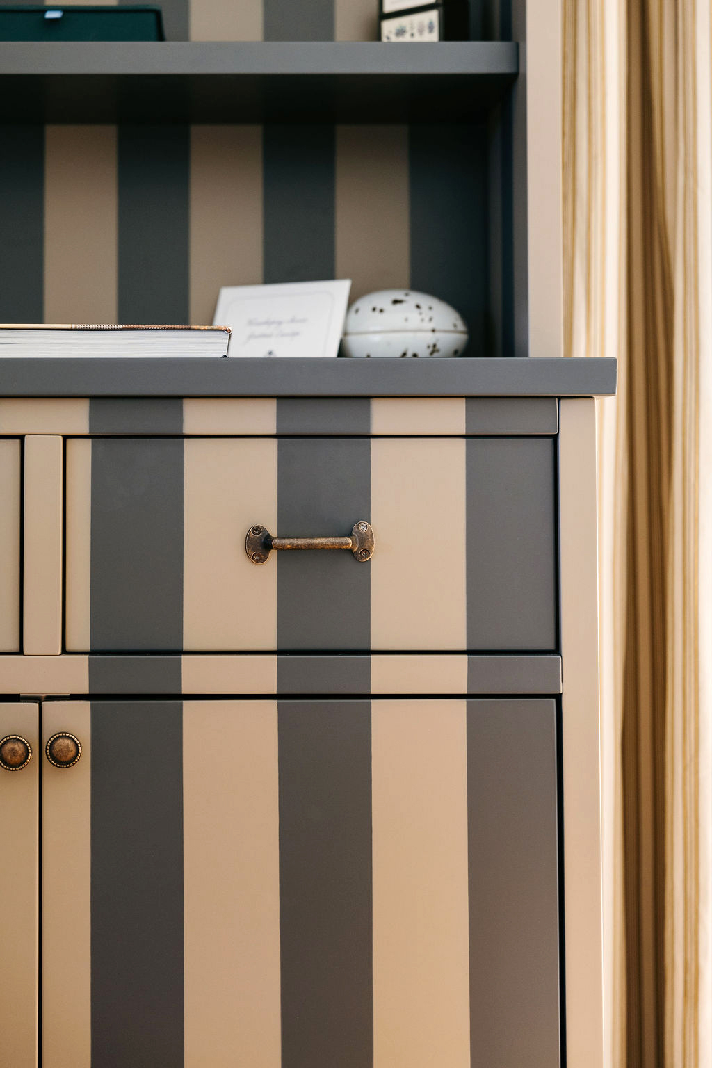 painted dresser detail