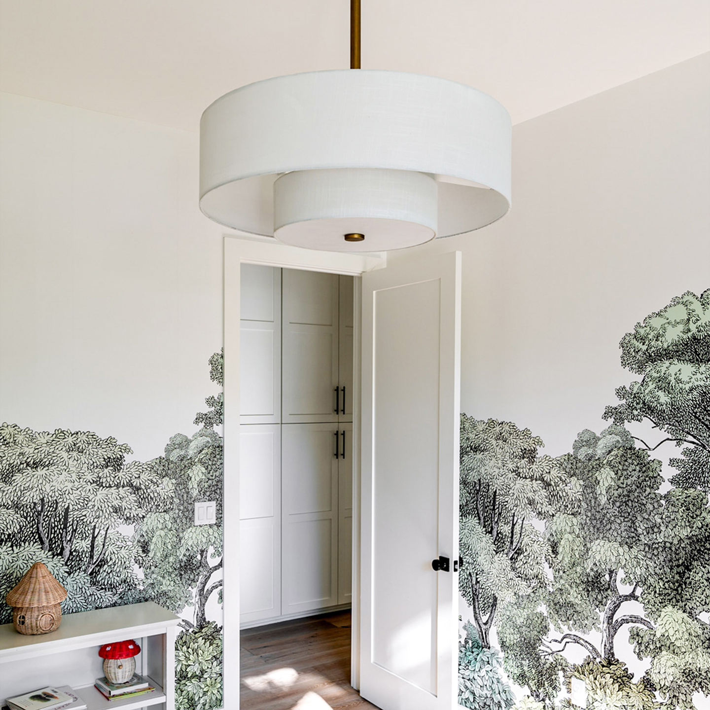white ceiling fan light