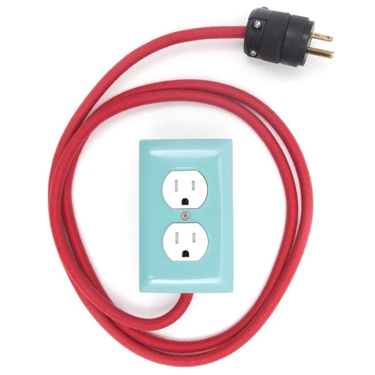 blue and red cord extension
